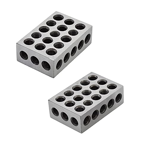 Tinvhy 1-2-3 blocos correspondentes 2 2 orifícios HRC de aço endurecido 57-62 123 MACHINISTA DE RECISÃO ULTRA PRECISÃO CONFIGURAÇÃO BLOCOS 123 JIG