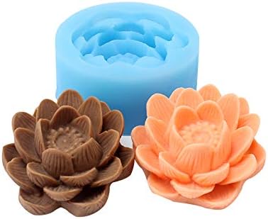 Nicole Soap molde a forma da flor natural sabonete artesanal molde de silicone Banho de bomba resina argila molde de chocolate de