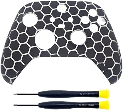 Pranco frontal da casca de alojamento frontal para X-box Series X/S Controlador Acessórios Personalizados Padrão Honeycomb