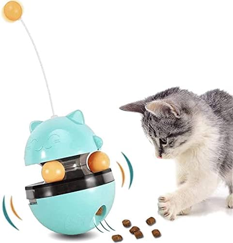 Distribuidor de alimentos para gatos Torda de alimentos para gatos Tream brinquedos Balance de brinquedo Cat Cat Slow Smart Interactive alimentador interativo