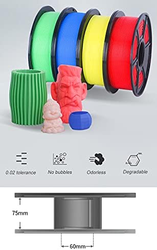 Materiais de impressão 3D DAMI 3D Filamento de impressora 3D 1,75 mm ABS para precisão dimensional da impressora