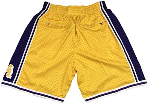 Shorts de basquete masculino, shorts casuais calças de calça atlética de malha respirável que executa basquete rápido com bolso