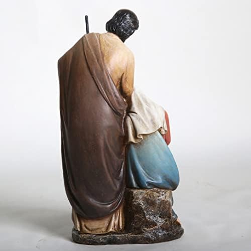 BC BuildClassic Holy Family estátua, estatueta católica, 11 polegadas h, pintada à mão