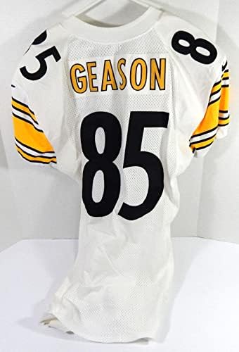 2000 Pittsburgh Steelers Cory Gason #85 Jogo emitiu White Jersey 46 DP48944 - Jerseys de Jerseys usados ​​na NFL não assinada