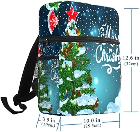 Mochila laptop VBFOFBV, mochila elegante de mochila de mochila casual bolsa de ombro para homens mulheres, noite da árvore de Natal