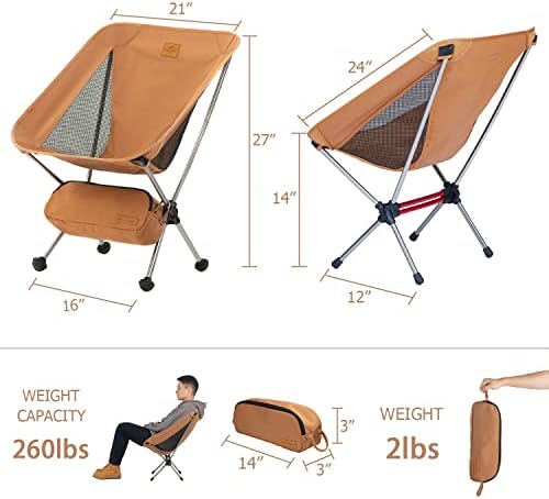 Cadeira de acampamento Naturehike, cadeira dobrável com bolsa de armazenamento, cadeira portátil ao ar livre para adultos, leve, suporta 330 libras, cadeira de mochila para pesca, caminhada, praia, gramado