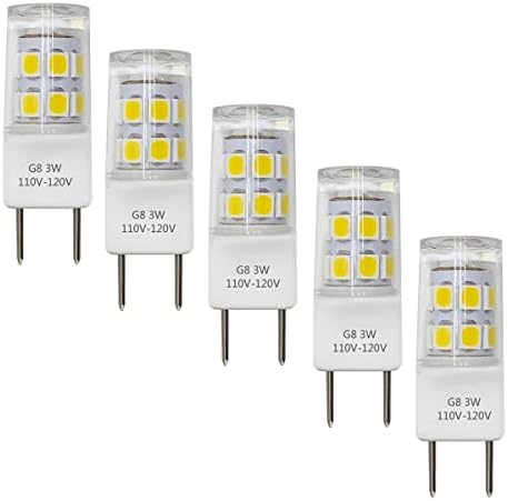 G8 Bulbo LED 3W equivalente a WB25X10019 Lâmpada de halogênio de 20w Substituição de 20w para microondas GE ， Hutch Ark