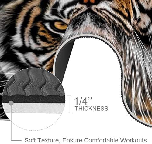 Mat mais brilhante Animal Tiger Yoga Mat grossa Não deslize tapetes de ioga para mulheres e meninas exercícios de tape