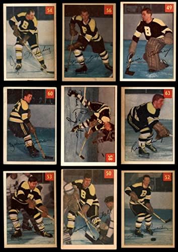1954-55 Equipe de Parkhurst Boston Bruins definiu o Boston Bruins VG/Ex+ Bruins
