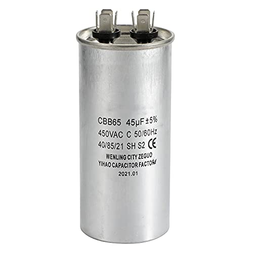 Kuangbbbtools 45 UF MFD CAPACITOR AC CAPACITOR DE RUNH