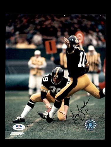Roy Gerela PSA DNA assinado CoA 8x10 Autograph Photo Steelers - fotos autografadas da NFL