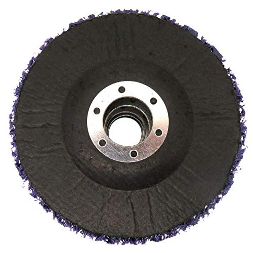 5 pacote - 4-1/2 x 7/8 Purple Easy Clean e tira discos para trituradores de ângulo limpo e remover tinta, revestimento,
