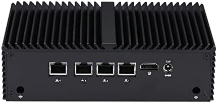 Inuomicro 5G Desktop PC G6412L4 Intel Celeron J6412, 2,0GHz 8GB DDR4 64 GB SSD com Wi -Fi, 4 LAN, Principal de roteador Ponto de acesso WiFi WiFi Ponto de acesso à área de trabalho da área de trabalho pequeno Business Departamento de firewall