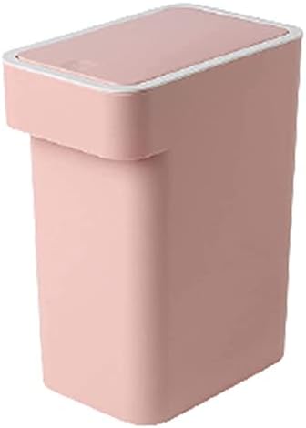 Lixo wxxgy lixo lixo bin bin lixo cesto para lixo de cozinha de escritório em casa lixo/rosa