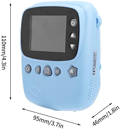 Câmera digital da câmera digital Imprimir brinquedos de câmera instantânea 2.4 polegadas gravador de vídeo construído em alto -falantes de microfone na interface USB para meninos e meninas