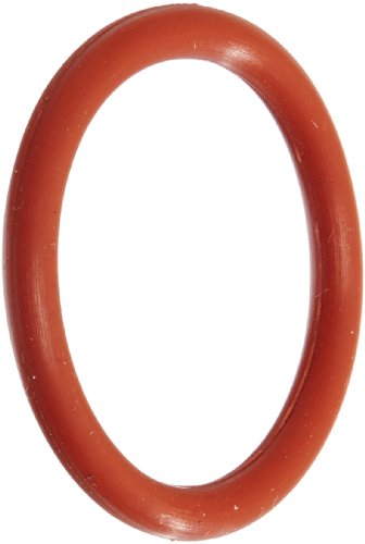034 O-ring de silicone, durômetro 70A, vermelho, 2-1/8 ID, 2-1/4 OD, 1/16 Largura