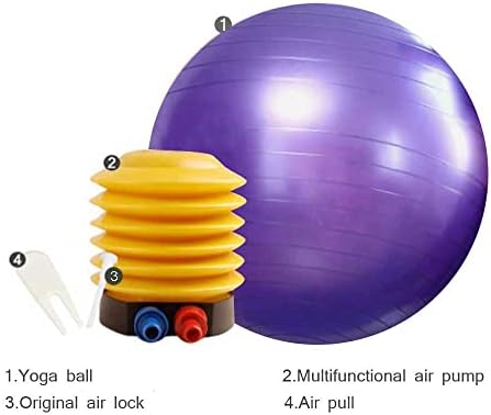 Jwyingin Goat Yoga Ball Toy, Bola de brinquedo de treinamento para exercícios anti-Bola com bomba de inflador para