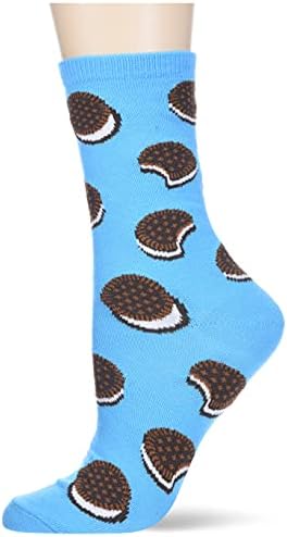 Hot Sox Boys Boys 'Boy Food Novelty Casual Casual Meias, Biscoito Sandwich, Juventude Large/X-Large