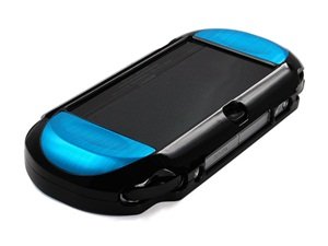 Cosmos Light Blue Protection Caso Hard Caso Caso Compatível com PlayStation PS Vita 1000, Caixa apenas para o botão Oval Iniciar