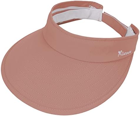 Chapéus solar para mulheres Proteção UV Brim larga 2 em 1 zíper visor de verão chapéu de golfe feminino de praia de praia