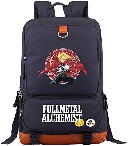 Estudantes em câmera fullmetal Alchemist School Backpack-Anime Backpack School Bookbag para mochila de viagem casual para crianças