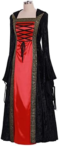 Vestido de fantasia renascentista feminino vestido de cosplay vintage cônjuge vitoriano de espartilho gótico up