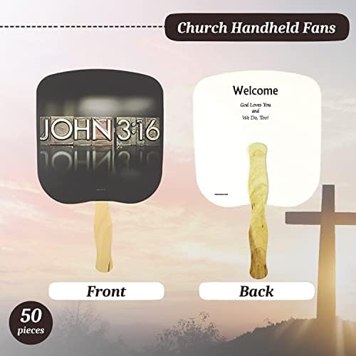 Swanson Christian Products Parlor e Igreja Fan - Estilo Tradicional - João 3:16