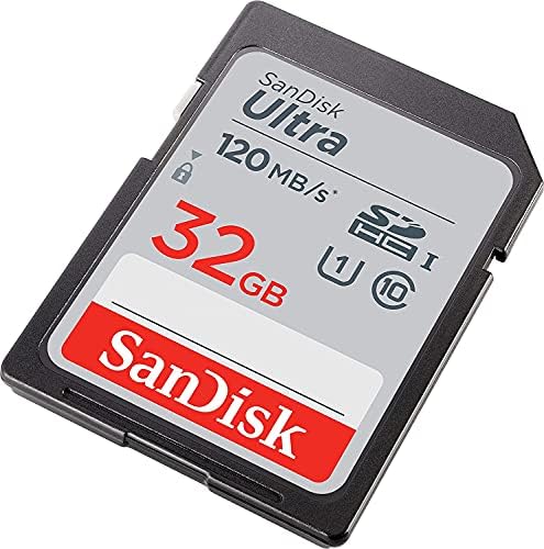 Sandisk 32GB SDHC SD Ultra Memory Card funciona com Canon PowerShot SX700 HS, SX710 HS, Elph 160 Câmera UHS-I Pacote com tudo, menos Stromboli Combo Card Reader