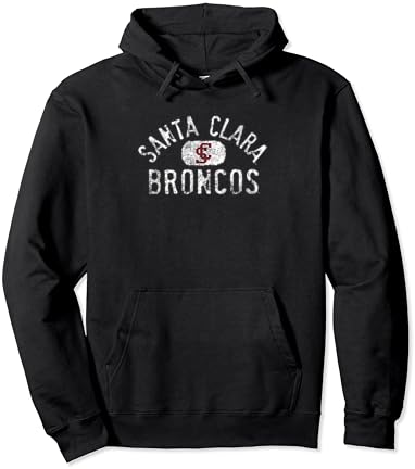 Santa Clara Broncos 1851 Capuz de pulôver vintage do logotipo