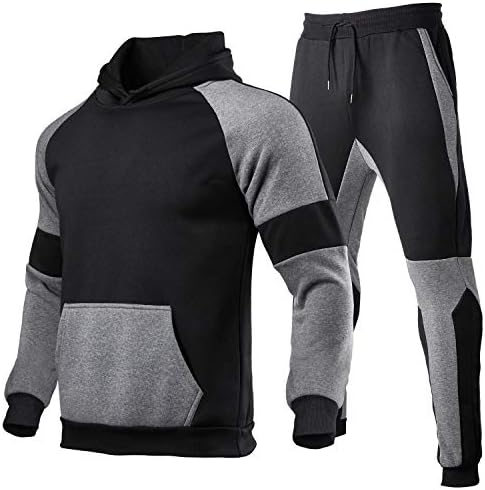 HHGKED Men's Color Comparation Casual Sportswear Capuz de jogging Sorno