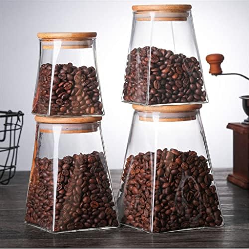 N/A Garrafa de armazenamento Seleed Coffee Beans Tea Caixa de armazenamento Caixa de armazenamento Ferramentas de cozinha de