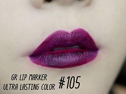 Golden Rose Lip Marker Lip Stain Ultra Longing acabamento natural, baseado em água com aloe vera e vitamina E