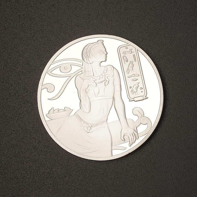 Pirâmides egípcios Medalhões Coleção de moedas de prata Cleópatra