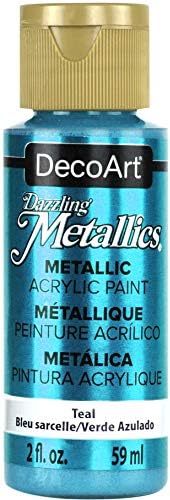 Americana Metallic Teal 2 Oz acrílico deslumbrante Multicolor