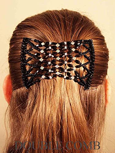 Jonky Magic Beading Hair Clips Gold Double Combs Acessórios para cabelos Pedaços de cabelo lateral para mulheres e meninas