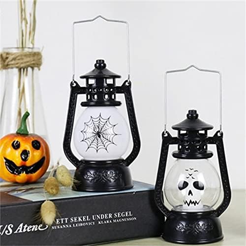 Zhier Jackolantern, 2pcs pendurados no bar noturno de halloween decorativo led de pequena festa em casa lanterna retro