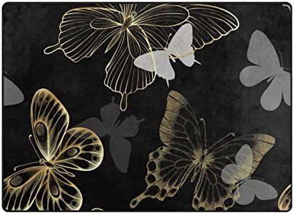 BAXIEJ decorativo Butterflies douradas grandes tapetes de área macia