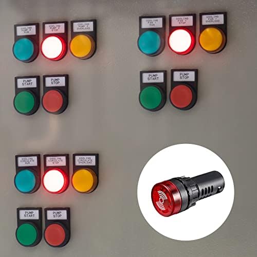 YOKive 3 PCs LED LUZ INDICADOR, ALARME DE INDICADOR DO PAINEL COM BAIZER, FÁCIL Reconhecimento, ótimo para painel de controle elétrico