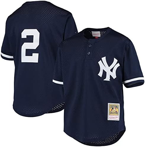 Juventude Derek Jeter Cooperstown New York Yankees BP Jersey