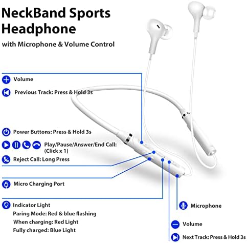 Fones de ouvido sem fio, fone de ouvido de fone de ouvido de fone de ouvido Bluetooth TitACUTE para Samsung S22 S21
