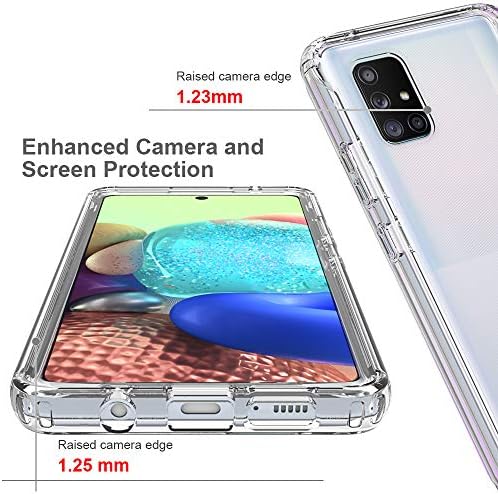 Dzxouui para o galaxy A71 5G Case Samsung A71 5G Case, Hybrid Hybrid Hybrid de choque pesado