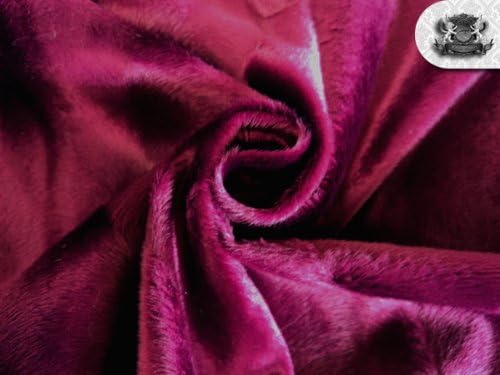 Velboa Wave Wine Faux/Fake Fur Fabric By the Yard