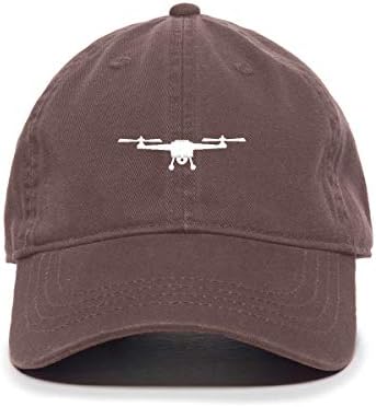 Tech design símbolo de drone símbolo de beisebol bordado algodão ajustável de pai chapéu