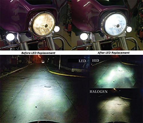 MOTOCYCLY FARÇO HI/feixe baixo super brilhante xenônio Branco LED de luz LED - com adaptador universal H4 BA20D H6M