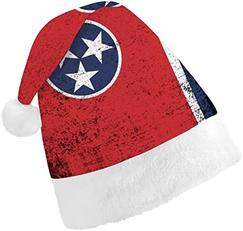 Tennessee State Bandeira Chapéu de Natal Papai Noel Chapé