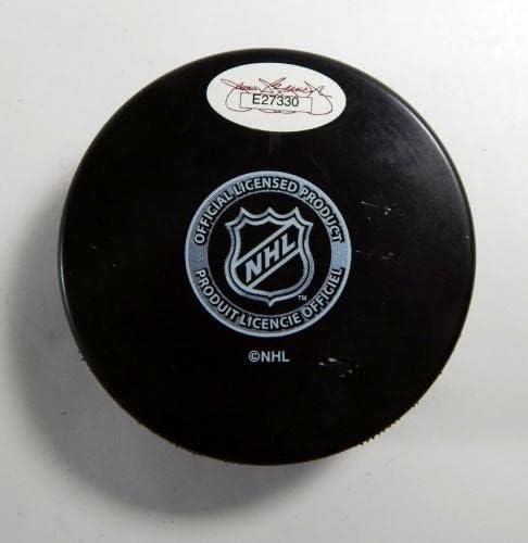 Brian Propp assinou Philadelphia Flyers NHL Hockey Puck Auto JSA 40 - Autografado NHL Pucks
