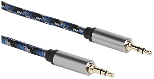 Cabo de áudio de 3,5 mm, Jorda Direct TRS Male para Male Aux cordão, cabo de nylon de nylon hiFi para fones de ouvido,