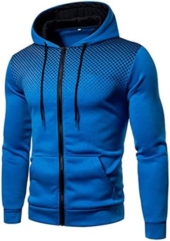 Capuz de pulôver masculino, masculino com capuz de inverno casual Cardigan Sweatshirt Mangas compridas