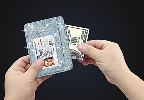 Hotcool Holdter carteira de bolso dianteiro Minimalista de couro com carteira de bloqueio RFID carteira para homens e mulheres
