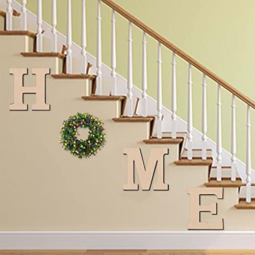 Ornamentos ousados ​​para a árvore de Natal de 9,8 polegadas letra em casa, o sinal de madeira pode ser combinado com uma guirlanda